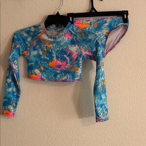 More Than Magic Blue and Orange Kids Swim Bikini Set